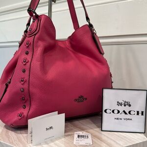 Coach Pink Leather Women's Bag